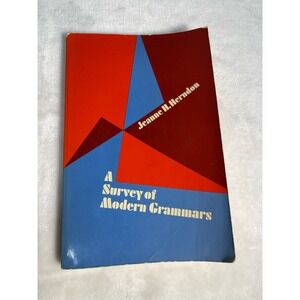Survey of Modern Grammar, Herndon, Jeanne H. 1970 First Edition